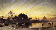 Hermann David Solomon Corrodi On the Nile Germany oil painting artist